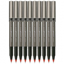 三菱（UNI）UB-155 直液式中性笔/耐水走珠笔 0.5mm 红色 10支装