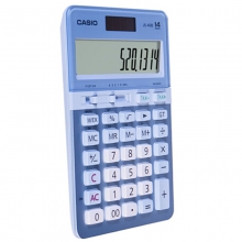 卡西欧（CASIO）JS-40B 蓝颜知己办公计算器 14位 蓝色