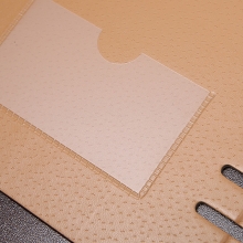 国俊众搏（GJZB）56166 毛皮纹缕空压花活页笔记本/皮面本 B5-90页/9孔 灰色