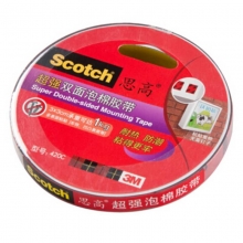 3M思高（Scotch）420C 超强型双面泡棉胶带 18mm*3m