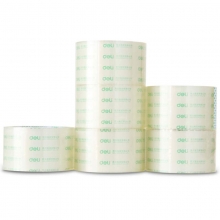 得力（deli）30320 透明封箱胶带/宽胶带 60mm*30y*50um（27.4m/卷） 6卷/筒