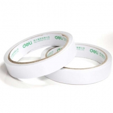 得力（deli）30402 棉纸双面胶带 18mm*10y 16卷装