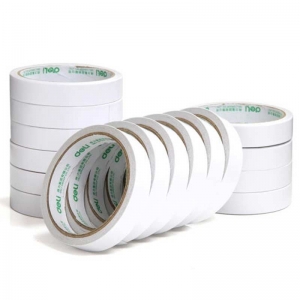 得力（deli）30402 棉纸双面胶带 18mm*10y 16卷装