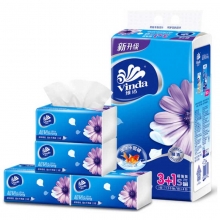 维达（Vinda）V2223 纸面巾/面巾纸/抽纸 3层 133*195mm 120抽*4包/提