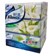 舒洁（Kleenex）2312-02 马蹄莲硬盒抽纸 200抽 3盒/提