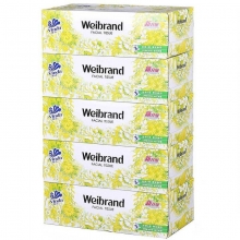 维达（Vinda)威牌V2002 纸盒装面巾纸/抽纸 100抽*5盒*10提/箱