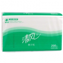 清风（APP）B913A 单层三折擦手纸 200张*20包/箱