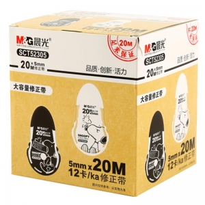 晨光（M&G）ACT52305 大容量修正带/涂改带 5mm*20m（颜色随机）12卡/盒