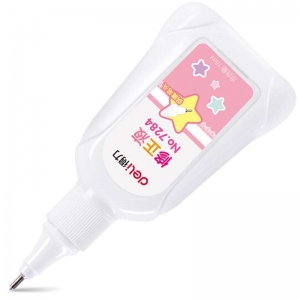 得力（deli）7284 15ml 环保修正液/涂改液/改正液 不锈钢笔头 颜色随机 1瓶装