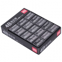 得力（deli）7545 办公考试4B橡皮擦 100A 小号32*22*13mm 黑色 30块装