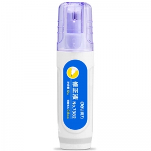 得力（deli）7382 笔形环保修正液/涂改液 12ml 不锈钢笔头 1支装