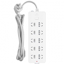 公牛（BULL）GN-218 新国标电源插座/插线板/接线板 10位总控 3米