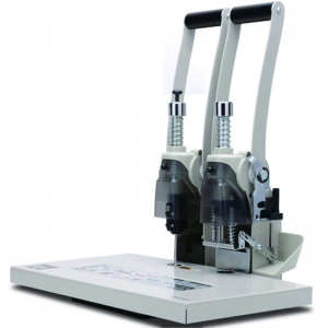 得力（deli）3885 省力型单据打孔机 财务凭证装订机 可装订38mm 适用铆管5.0mm