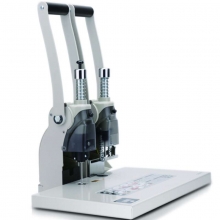 得力（deli）3885 省力型单据打孔机 财务凭证装订机 可装订38mm 适用铆管5.0mm