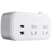 公牛（BULL）GN-934Q 无线转换插座/转换插头/电源转换器 总控一转二（带USB）