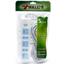 公牛（BULL）GN-608 新国标电源插座/插线板/接线板 过载保护 5位总控 5米