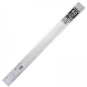 得力（deli）6260 有机直尺/塑料透明直尺 60cm刻度