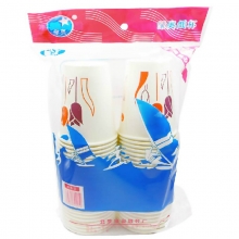 绿奥 250ml 一次性纸杯（紫红荷花）8盎司 170G畅销款 50个/提，40提/箱