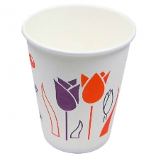 绿奥 250ml 一次性纸杯（紫红荷花）8盎司 170G畅销款 50个/提，40提/箱