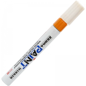 斑马（ZEBRA）MOP-200M PAINT 油漆笔/补漆笔/记号笔/签名签到笔（橙色）