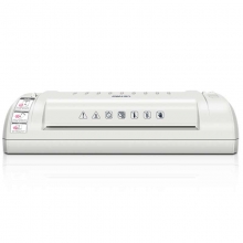 得力（deli）3893 适用A4简洁时尚静音型塑封机/过塑机 银灰