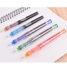 白雪（snowhite）X55 多色直液式走珠笔/中性笔 0.5mm 红色 12支装