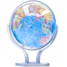 得力（deli）2174 商务万向地球仪摆 金属底座 Ф20cm 蓝色