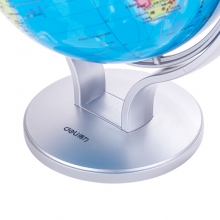 得力（deli）2174 商务万向地球仪摆 金属底座 Ф20cm 蓝色