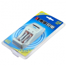 南孚（NANFU）7号镍氢耐用型900mAh充电电池2粒+充电器  充电套装 AAA