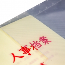 永硕（UOSO）4.5cm PP塑料人事档案盒 A4新标准人事档案夹 PP塑料人事档案盒（三柱蛇簧夹）10个装
