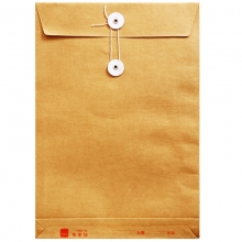 得力（deli）5952 牛皮纸档案袋 175g纯木浆 A4-4cm 10个/包