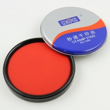 雅齐利（YAQILI）1090 铁盒圆形秒速干印台/印泥 90mm 红色