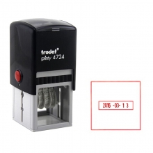 卓达（trodat）4724 文本日期回墨印章（定制）40*40mm 中文日期