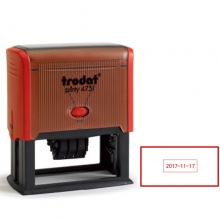 卓达（trodat）4731 文本日期回墨印章（定制）70*30mm 中文日期