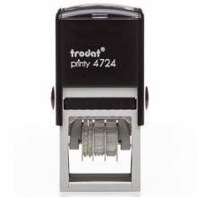 卓达（trodat）4724 文本日期回墨印章（定制）40*40mm 英文日期