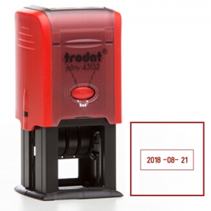 卓达（trodat）43132 文本日期回墨印章（定制）32*32mm 中文日期印