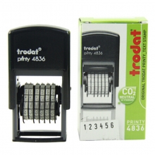 卓达（trodat）4836 可调式号码机/数字章回墨印回墨章 6位 字高3.8mm 紫色