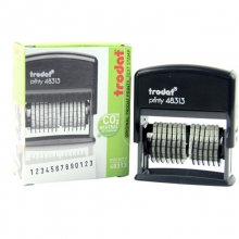 卓达（trodat）48313 可调式号码机/数字章回墨印回墨章 13位 字高3.8mm 红色