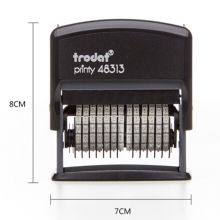 卓达（trodat）48313 可调式号码机/数字章回墨印回墨章 13位 字高3.8mm 蓝色