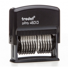 卓达（trodat）48313 可调式号码机/数字章回墨印回墨章 13位 字高3.8mm 蓝色