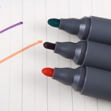 白金（PLATINUM） WB-45 可擦白板笔/单头白板笔 2mm 红色 10支装