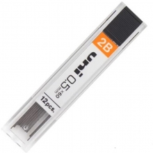 三菱（UNI）UL-1405 自动铅笔芯/铅芯 2B 0.5mm 12根*12片/盒